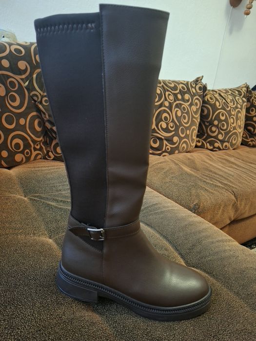 Нови кафяви ботуши 40 размер