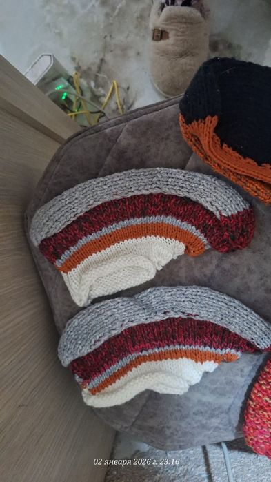 Вязанные пяточки и носки