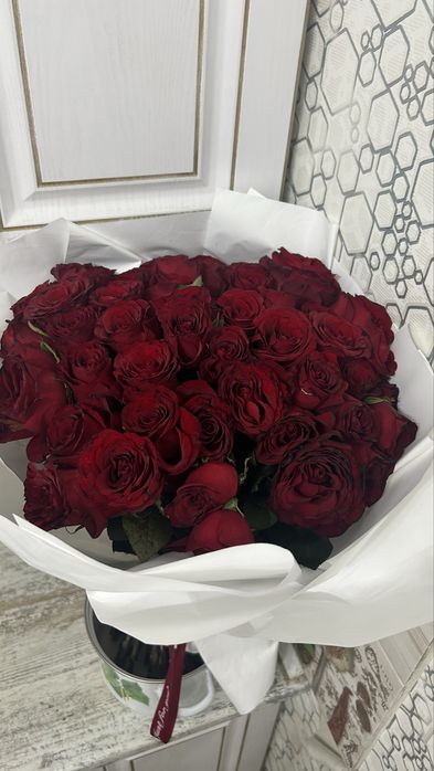 розы 101 шт свежие