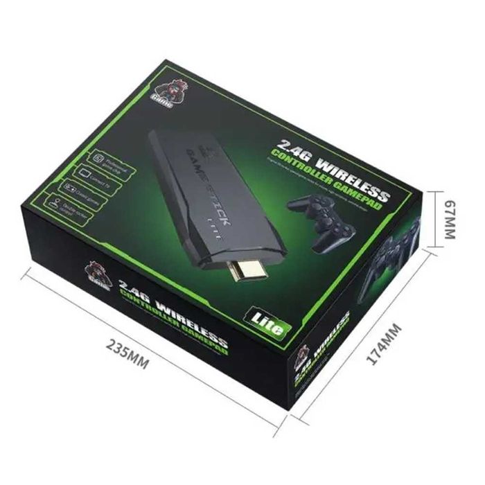 Безжична ретро конзола GAME STICK 4K HDMI - 10000 игри