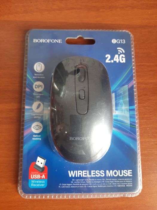 Мышь без проводная Borofone BG13 Winner.