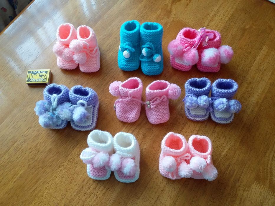 Пинетки детские вязаные