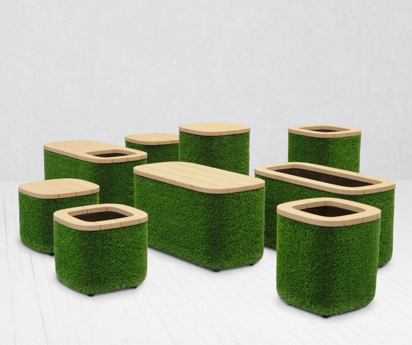 Газонные фигуры. Садовая мебель.