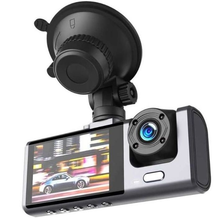 Camera Auto cu Ventuza, XO-XJ03, Fata si Spate, Baterie 200mAh, Negru