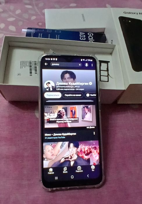Samsung galaxy A03 ,коробка документы есть