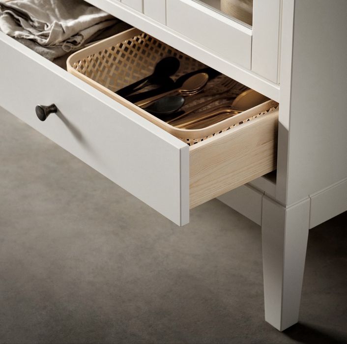 Bufet - Cabinet - Dulap cu usi de sticle pliante (Ikea Adanas)