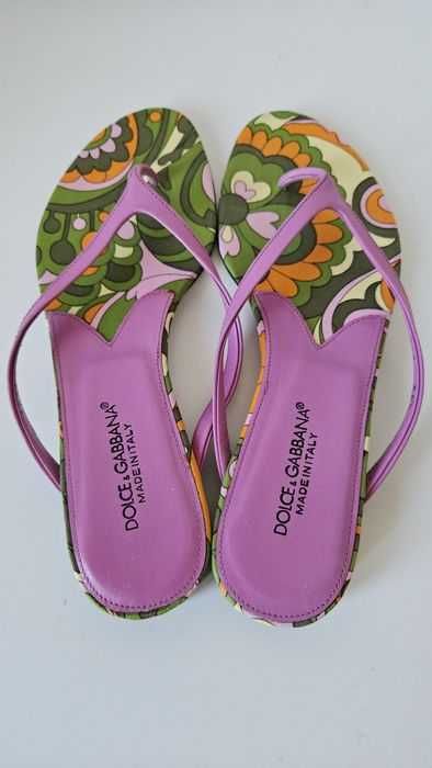 Dolce&Gabbana Original Size 37 Страхотни кожени чехли