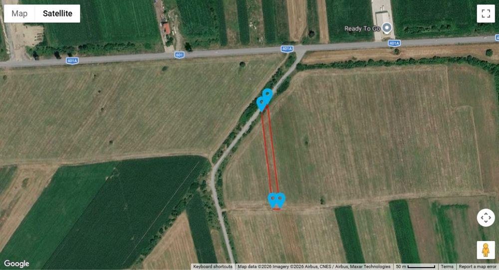 Teren intravilan 2.500 mp – Bolintin Deal, zona Baumit – 10 €/m2