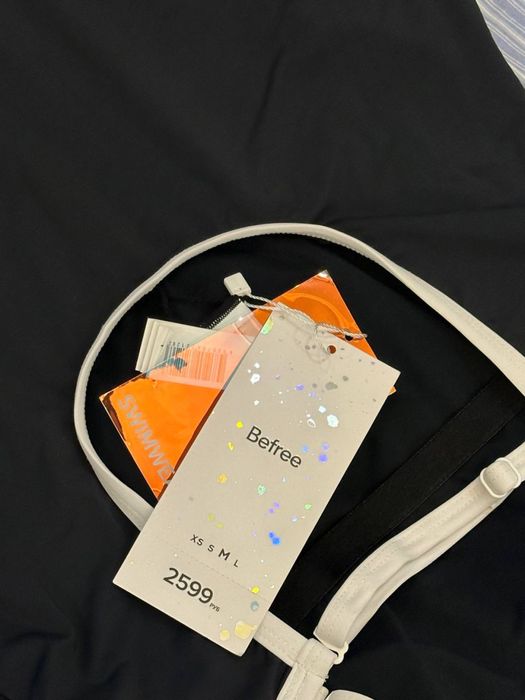 Купальник слитый , черный