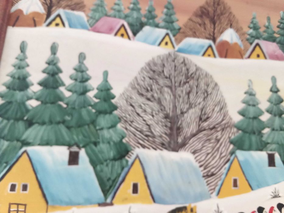 Pictura naiva, tablou, de Petru Mihut