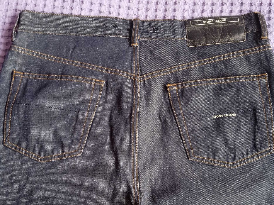 -15% STONE ISLAND W34 MADE IN ITALY 100% оригинални дънки индиго jeans