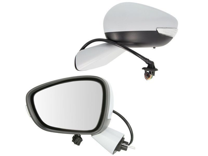 Oglinda exterioara Citroen C4 Picasso, 06.2013-, stanga/dreapta, reglare electrica; grunduit; incalzita; geam convex; cromat; 6 pini; cu semnalizare