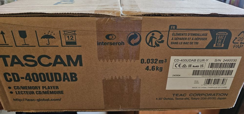 CD Player  TASCAM  CD-400 U DAB Nou
