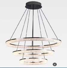 Стилни LED Полилеи пендели с 2 или 3 кристални ринга. Топ цени