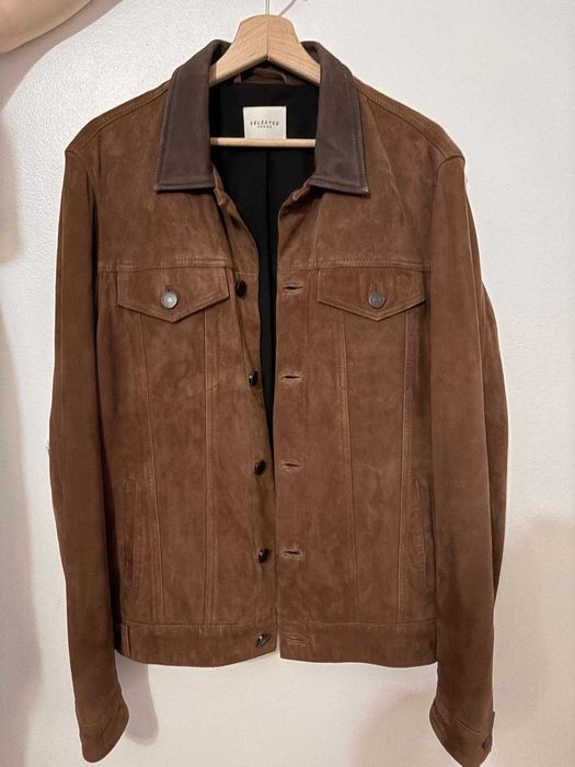 Geaca din piele intoarsa (100% naturala)