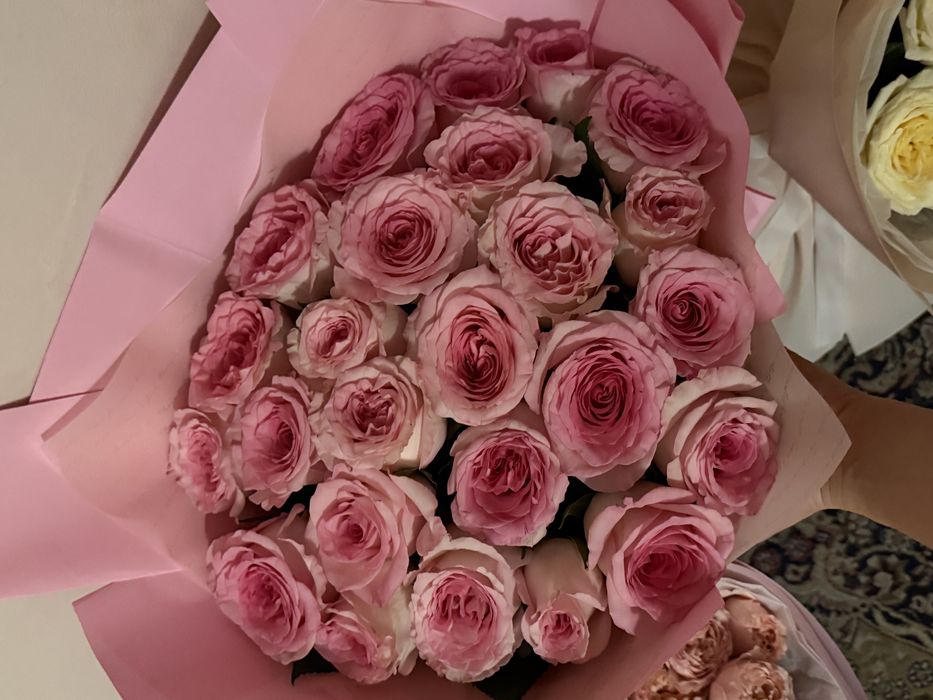 нежный букет,объёмный