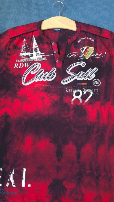 Мъжка тъмночервена блуза