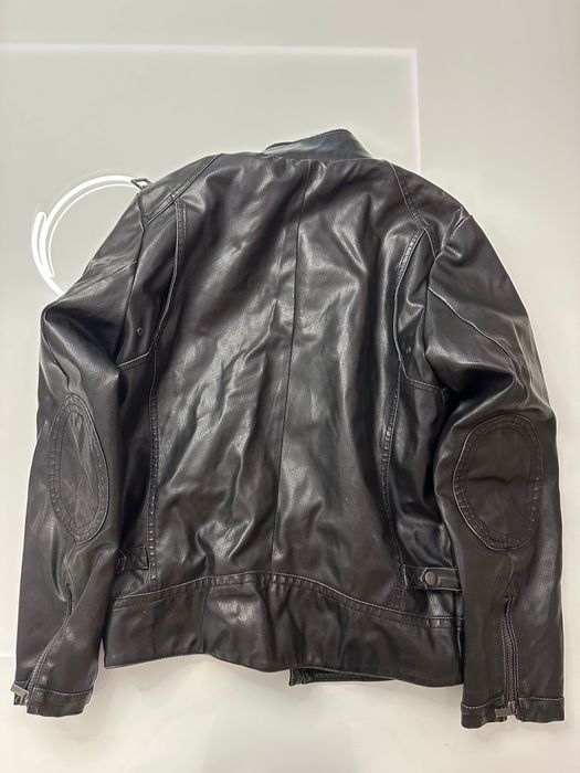 Черно кожено яке Calvin Klein