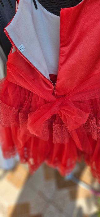Rochie ocazie 2 ani fetita  rosie
