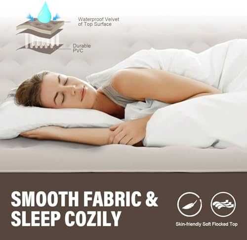 Ново Надуваемо легло матрак Подложка за спане сън къмпинг туризъм път