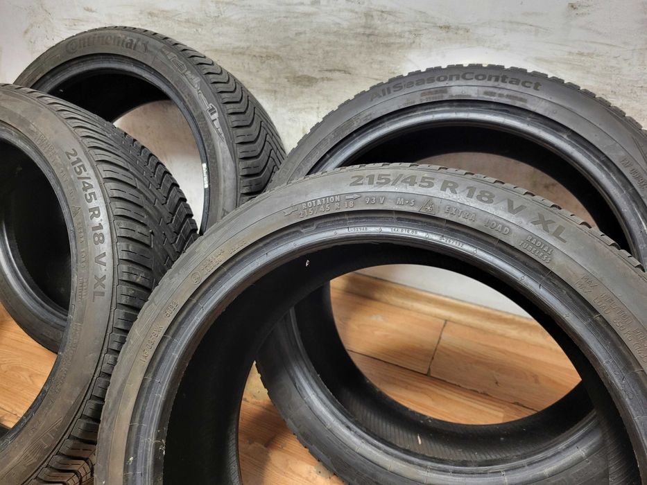 225/40/18 Bridgestone / 215/45/18 Continental / всесезонни гуми