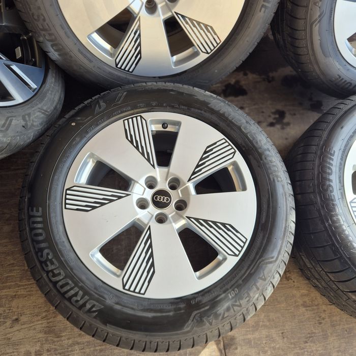 Jante R19 5x112 Audi Q7, Q8 E-tron, cu 255 55 19 Bridgestone impecabi