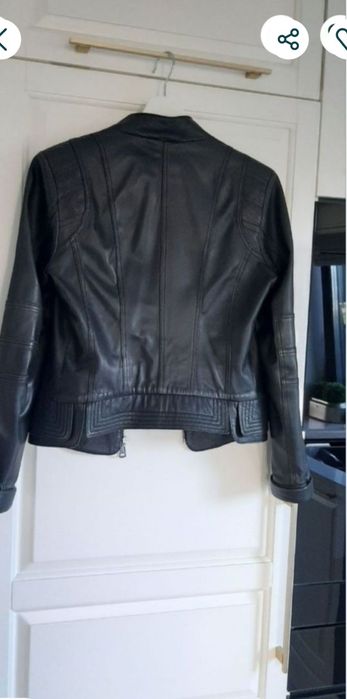 Jacheta  dama, din piele naturala moale/S