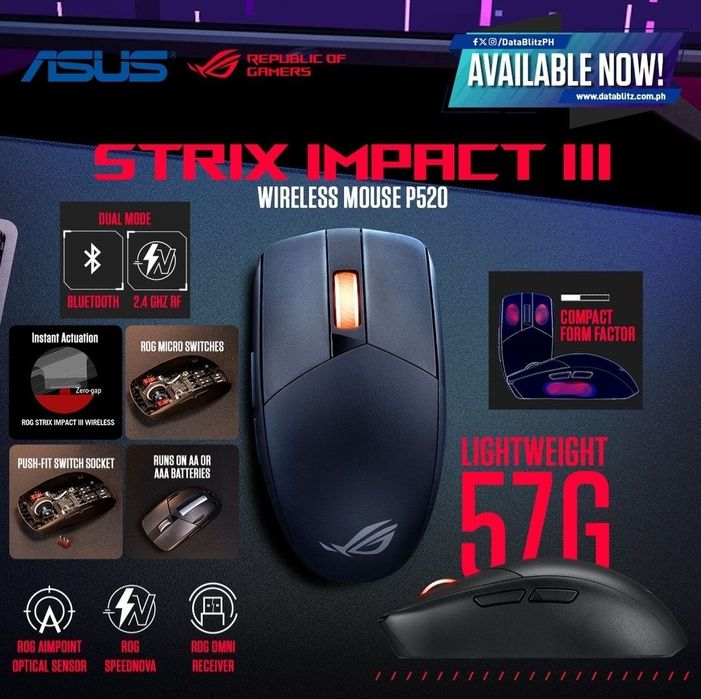 Asus Rog Impact 3 Wireless Беспроводная мышка/мышь