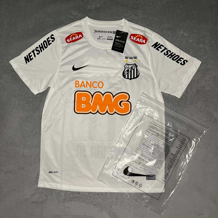 Nike Santos FC Neymar Jr #11 Jersey – White – Size L Sfantu