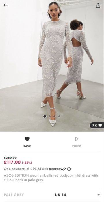 Rochie de ocazie Asos Premium Edition