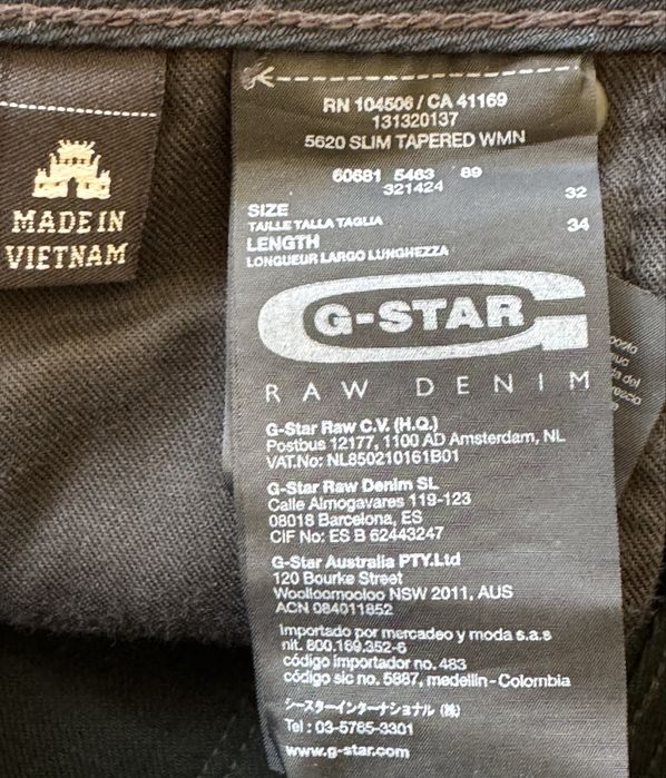 Blue geans G-STAR RAW, marimea 32, lungimea 34, model 5620, pt femei