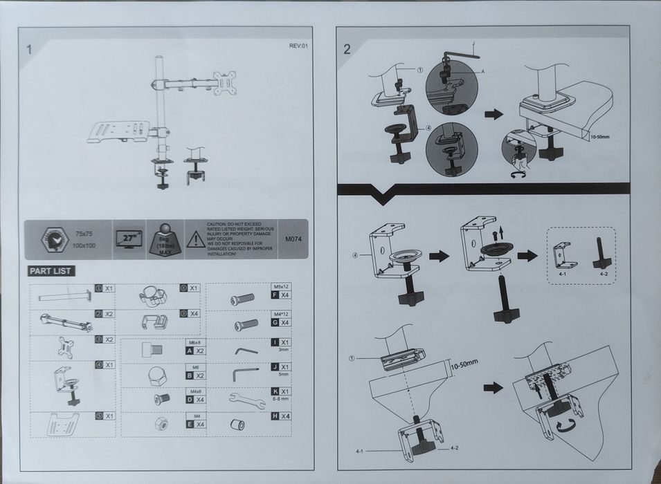 Настольный кронштейн крепления для ноутбука и монитора