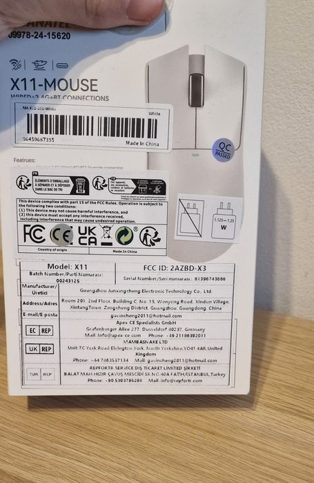 Mouse gaming X11 Wireless AttackShark