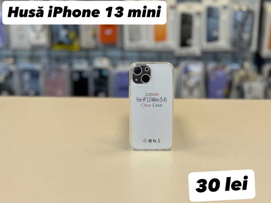 usă silicon, folie, cablu, încărcător iPhone 13 mini