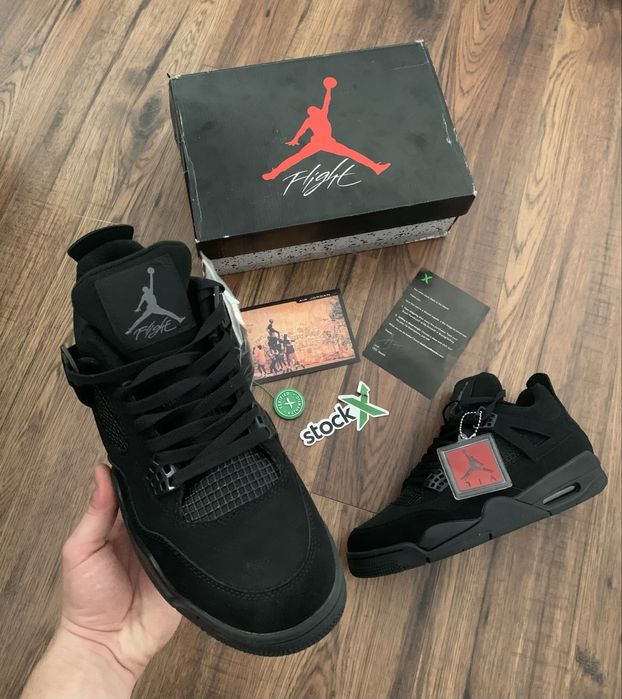 Sneakers Jordan 4 Retro Black Cat •STOC:44•Livrare rapida 1-2 zile•