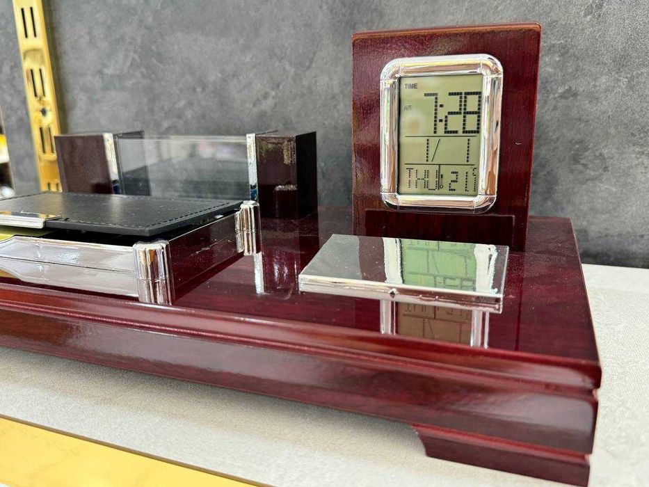 Настольный Набор Часы | Визитница | Под Бумаг