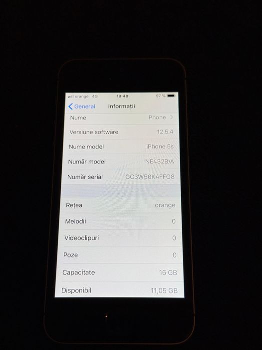 iPhone 5s SpaceBlack 16GB Impecabil