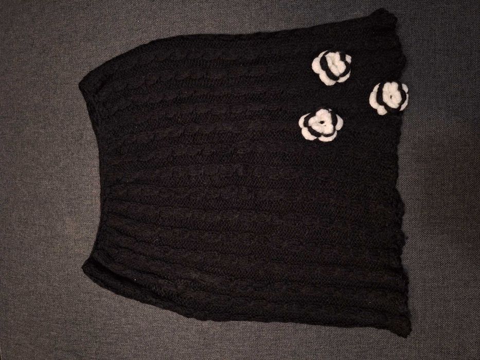 Дамски наметки черна/бяла , размер S-M