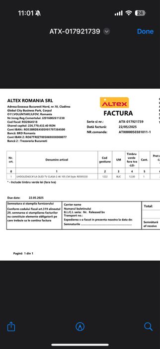 Tv LG OLED 42C4, 106 cm