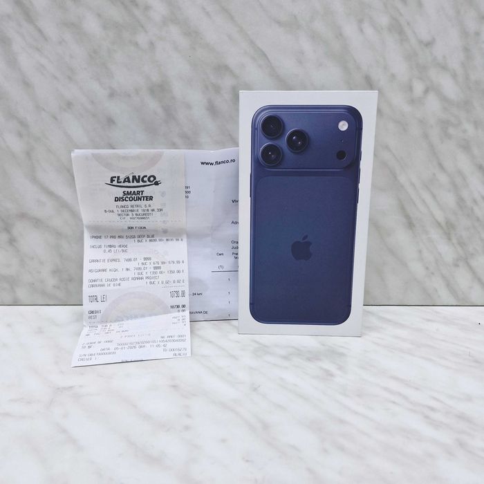iPhone 17 Pro Max, 512GB, 5G, Sigilat Zeus Amanet Militari 34263