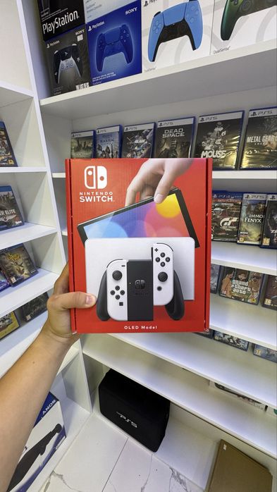 Nintendo Switch OLED White | Нинтендо Свич белый новый