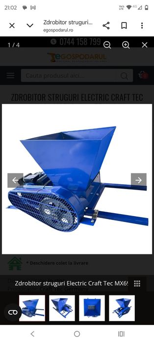 Vând zdrobitor electric