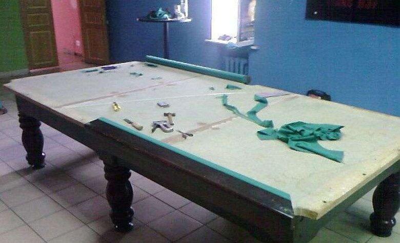 Ремонт, установка бильярдных столов. Биллиард стол урнатиш, таъмирлаш.