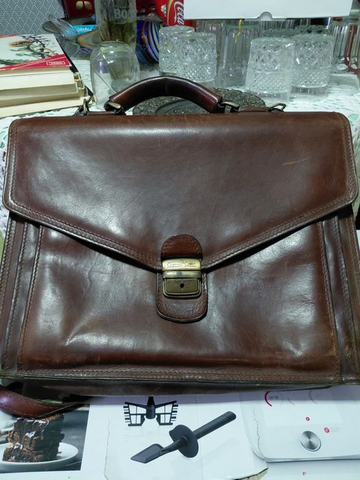 Genti din piele vintage,Gianni Conti