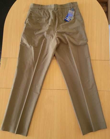 Pantaloni stofa barbati kaki Premier Man M 88cm noi