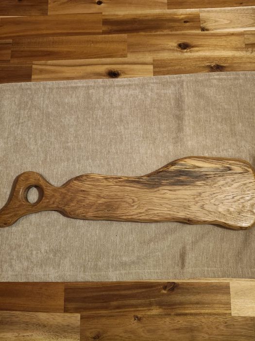 Platou servire handmade din lemn de stejar