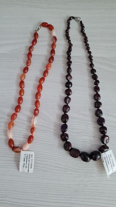 Колье и бусы из натуральных камней