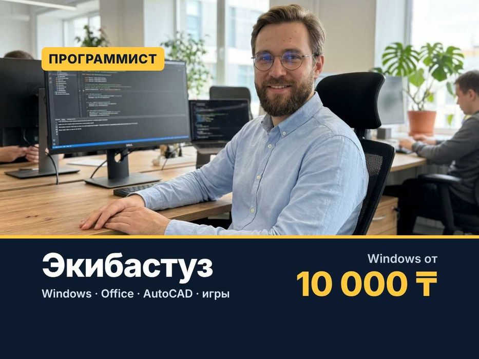 Программист Экибастуз: переустановка windows, ворд, выезд 24/7