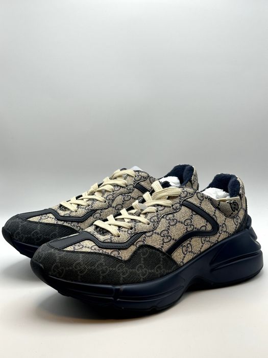 Gucci Rhyton Multicolor Sole Blue Sneakers