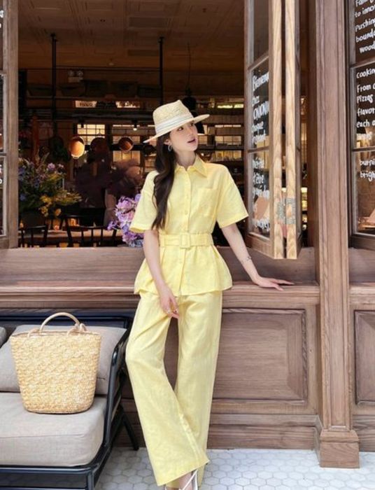 Костюм двойка льняной лён